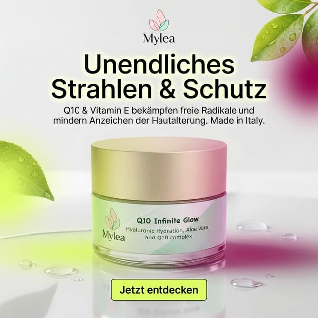 Detalle de Mylea Q10 Crema Viso Antirughe Nutriente 50 ml con Coenzima Q10, Acido Ialuronico e Aloe Vera