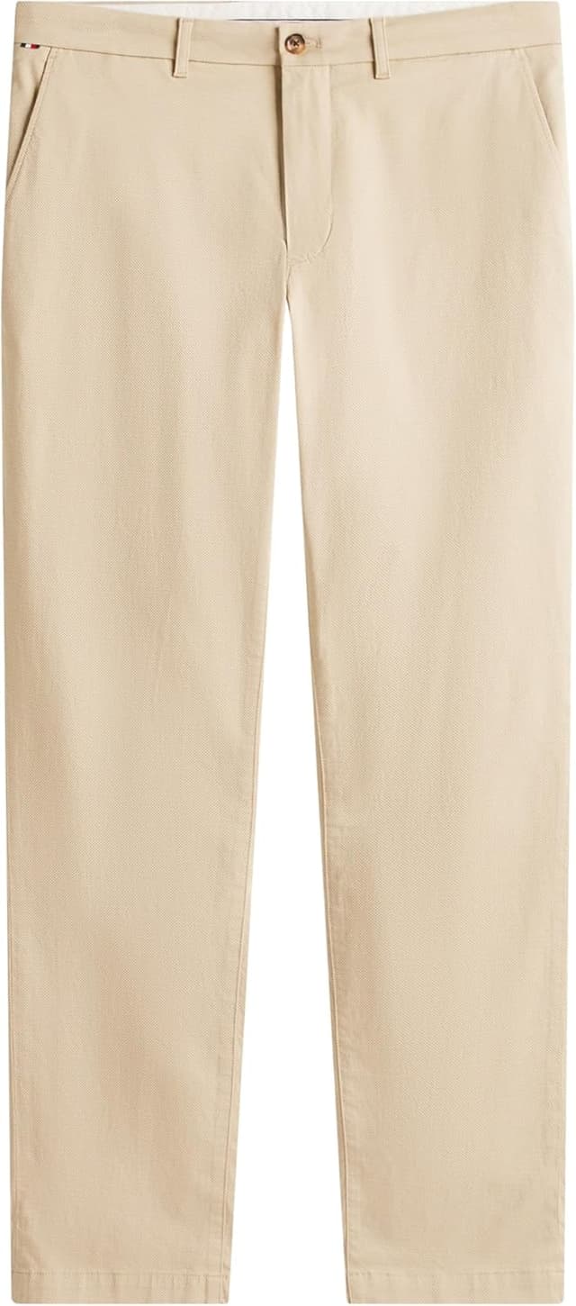 Detalle de Tommy Hilfiger Men’s Denton Printed Structure Straight Fit Chinos