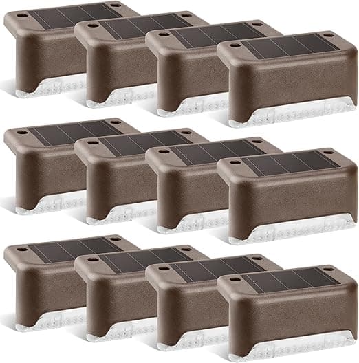 Detalle de GIGALUMI 12 Luces Solares Bronce para Exterior