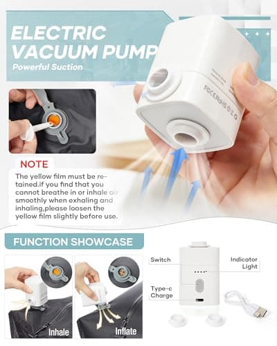 Detalle de SZLX Mochila de vacío con bomba eléctrica y compartimento cabina (estilo Ryanair) para viajes