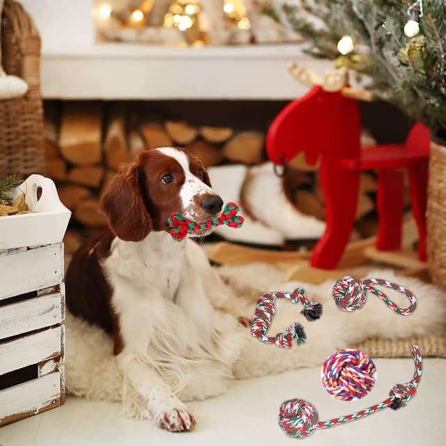 Thumbnail 4 de Cymax 8 Pack Christmas Dog Toys