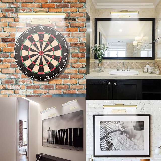 Detalle de MIOBLUE Bild Licht mit Fernbedienung, batteriebetrieben – dimmbar und mit Timer für Wandbilder