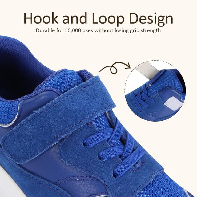 Detalle 2 de Mioceko Kids Trainers Hoop and Loop School Shoes with Air Cushion Sole