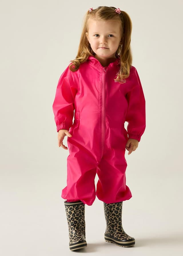 Detalle 2 de Regatta Toddlers Kids Puddle Suit Waterproof & Reflective All-in-One Rainsuit