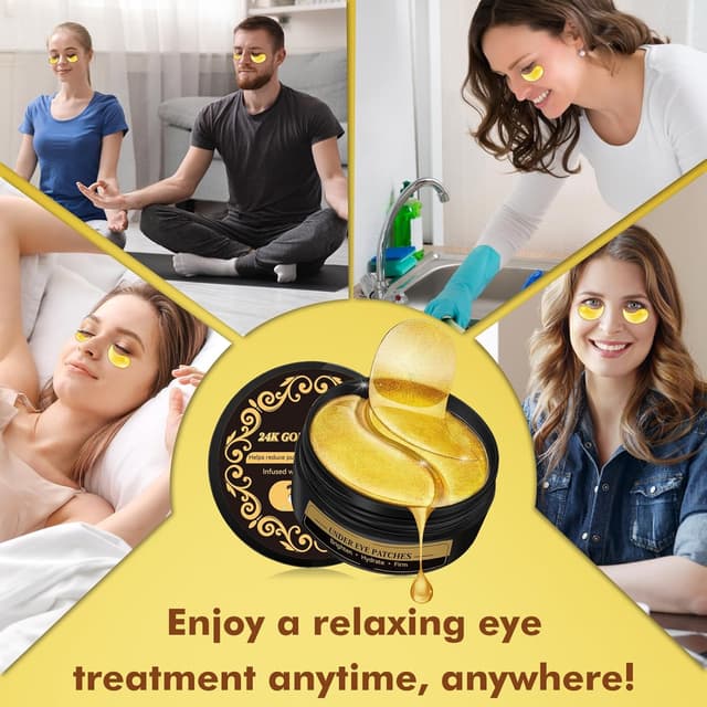 Thumbnail 6 de Goldene Hydrogel Augenpads 60 Stk Augenringe