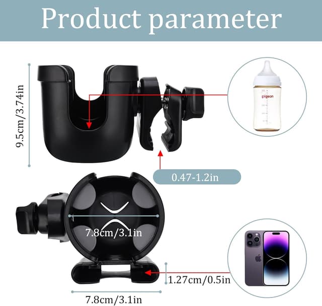 Thumbnail 1 de Suranew Universal Pushchair Cup Holder