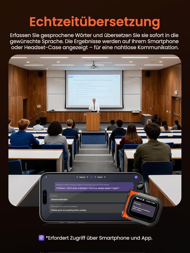 Thumbnail 2 de NE20 Übersetzer Kopfhörer 135 Sprachen