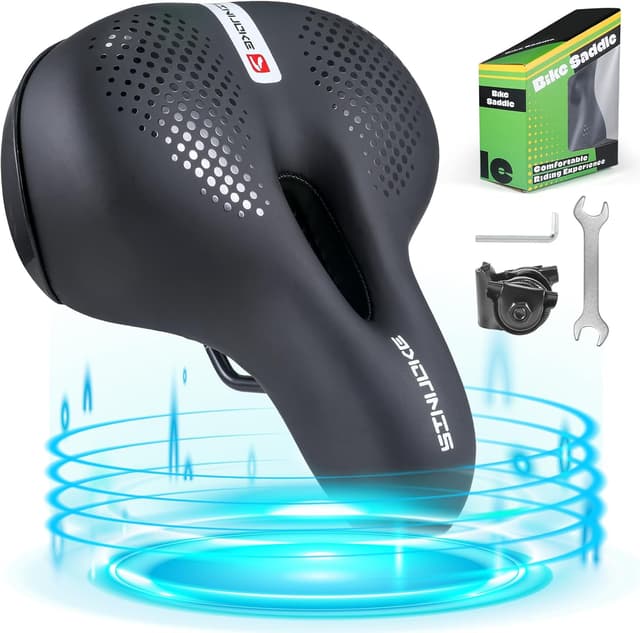 Detalle de Wide Soft Bike Saddle Cushion
