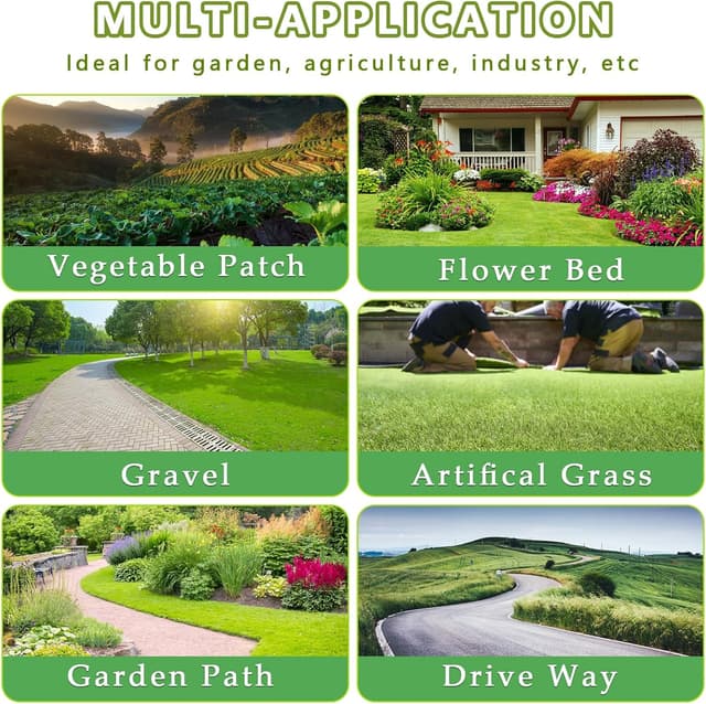 Detalle de MLZPU Heavy Duty Weed Control Membrane (1m x 50m) for patios, gravel, borders and artificial grass