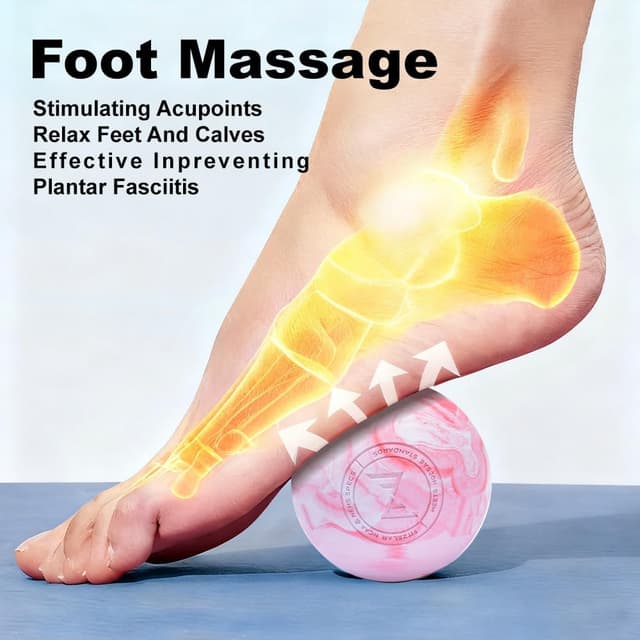 Detalle de FITZELAR 2PCS Massage Lacrosse Balls for Myofascial Release (SGS Certified)