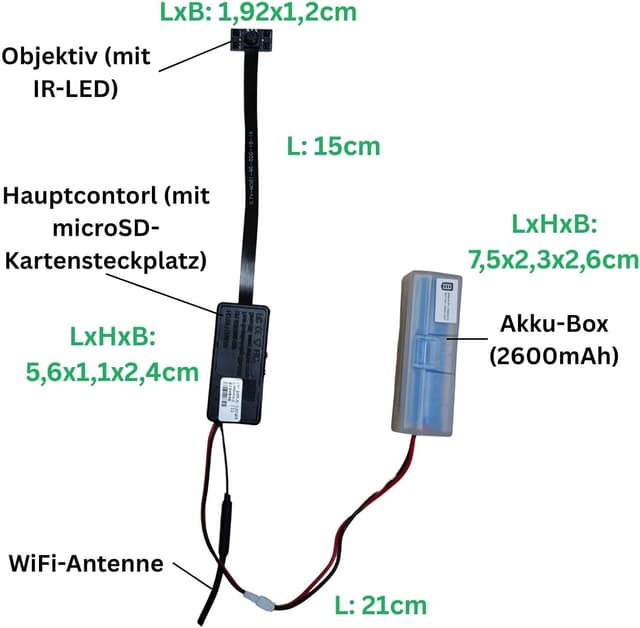 Thumbnail 6 de WIWACAM Mini Kamera WLAN MW5 Pro (4K, 2600 mAh Akku) für Innen – mit App, Bewegungserkennung & Nachtsicht