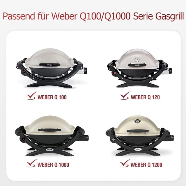 Detalle de Weber Q100 Brenner 43,2 cm Edelstahl