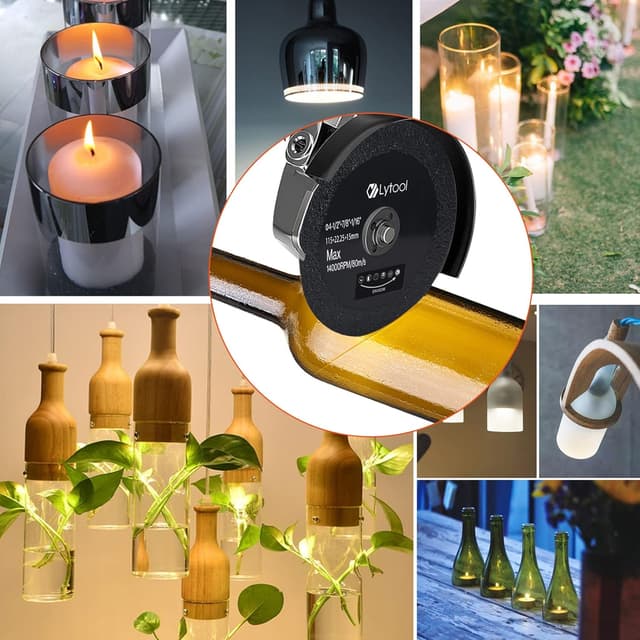 Detalle de Lot de 3 disques diamants Lytool 115 mm (tronçonnage) pour verre et carrelage, avec meuleuse angulaire