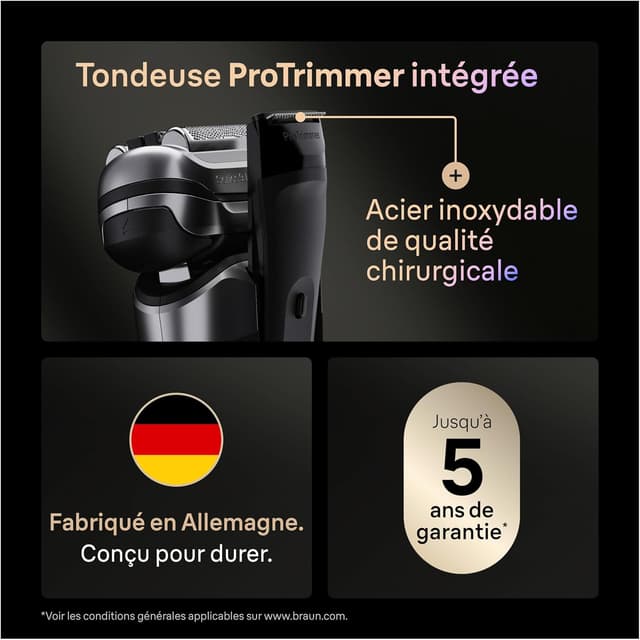 Thumbnail 5 de Braun Series 9+ PRO 9617PSI rasoir électrique étanche