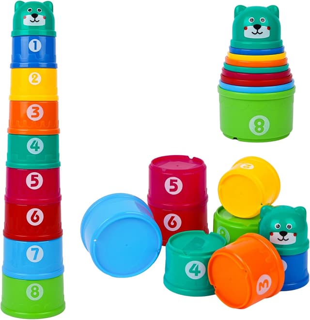 Imagen de HAGOT Lot de 9 Tasses empilables pour bébé en OfertitasTOP