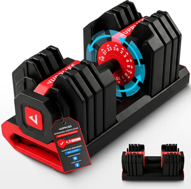 Detalle de JUPPLIES Mancuerna Ajustable 24 kg