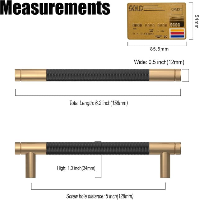 Detalle 2 de Amerdeco Schrankgriffe 128 mm Lochabstand