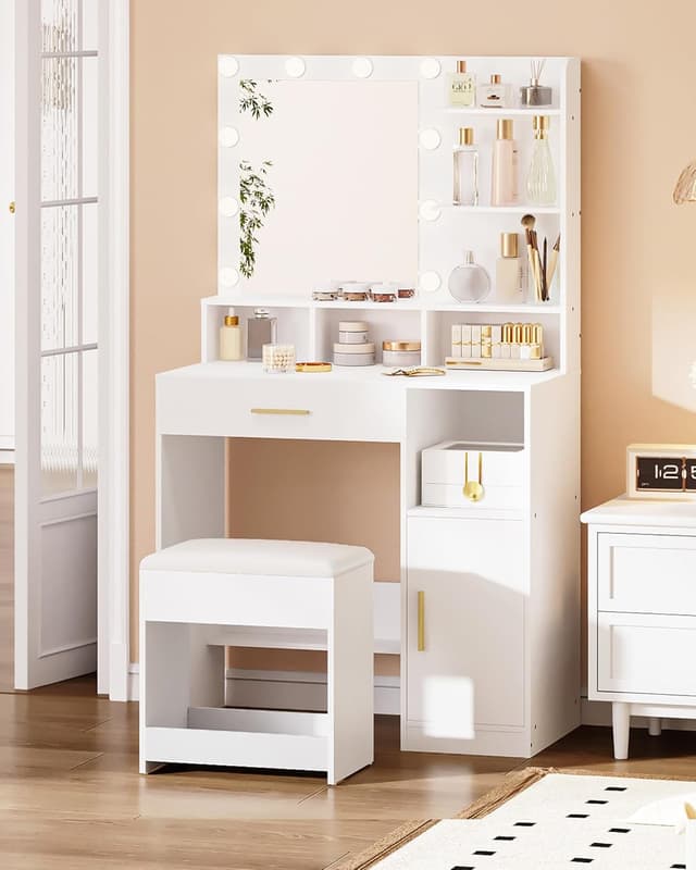 Thumbnail 1 de Hzuaneri VS32703X sgabello toeletta 1 cuscino bianco