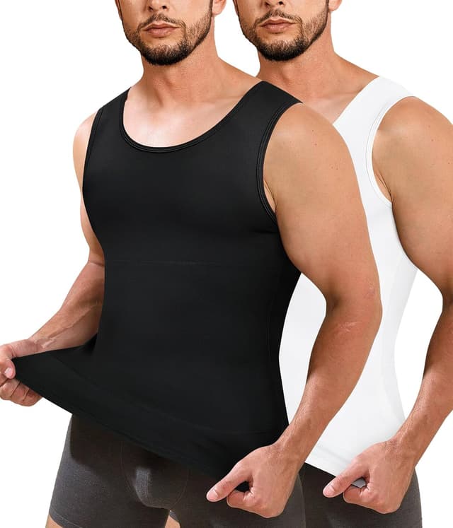 Thumbnail 6 de Junlan Men Compression Shirt Vest 2 Pack