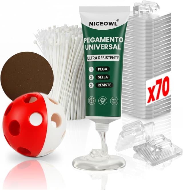 Detalle de NICEOWL Kit fijación red para gatos