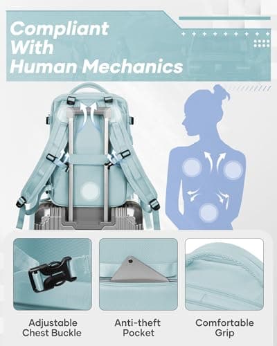 Thumbnail 8 de SZLX Mochila de vacío con bomba eléctrica y compartimento cabina (estilo Ryanair) para viajes