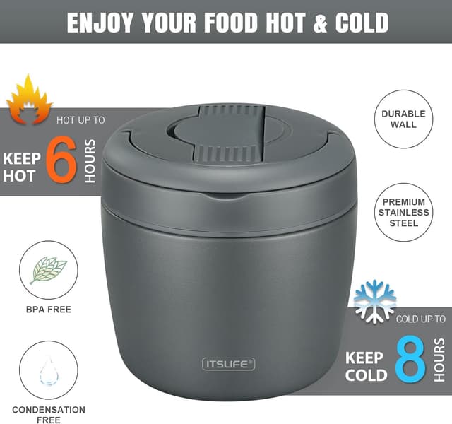 Detalle de Thermobehälter Itslife für Essen 970 ml