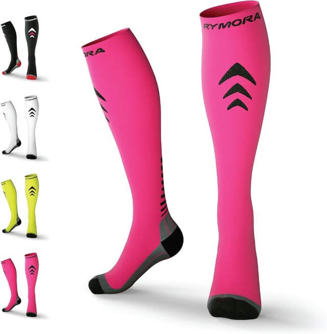 Detalle de Compression Socks for Men and Women by Rymora – for sports, running, flying and work