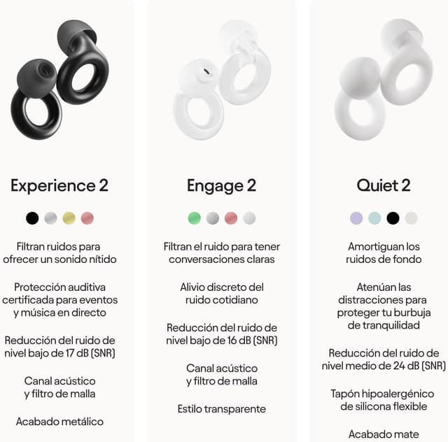 Thumbnail 7 de Loop Experience 2 Tapones para los oídos 🎧 Protección auditiva certificada