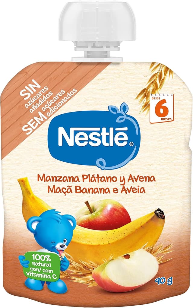 Thumbnail 1 de Nestlé Papillas Bolsitas de frutas y cereales 🍎🍌