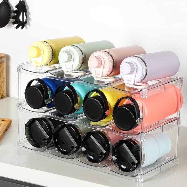 Thumbnail 5 de LARGER Compartment 3-Tier Bottle Organizer 12 cup 🥤