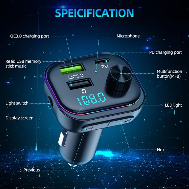 Thumbnail 6 de Transmisor FM Bluetooth V5.3 54W PD