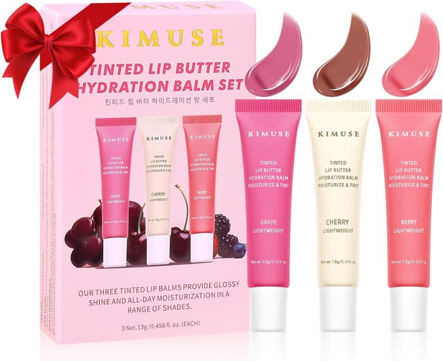 Imagen de KIMUSE 3 Pack Tinted Lip Butter 3 pezzi en OfertitasTOP