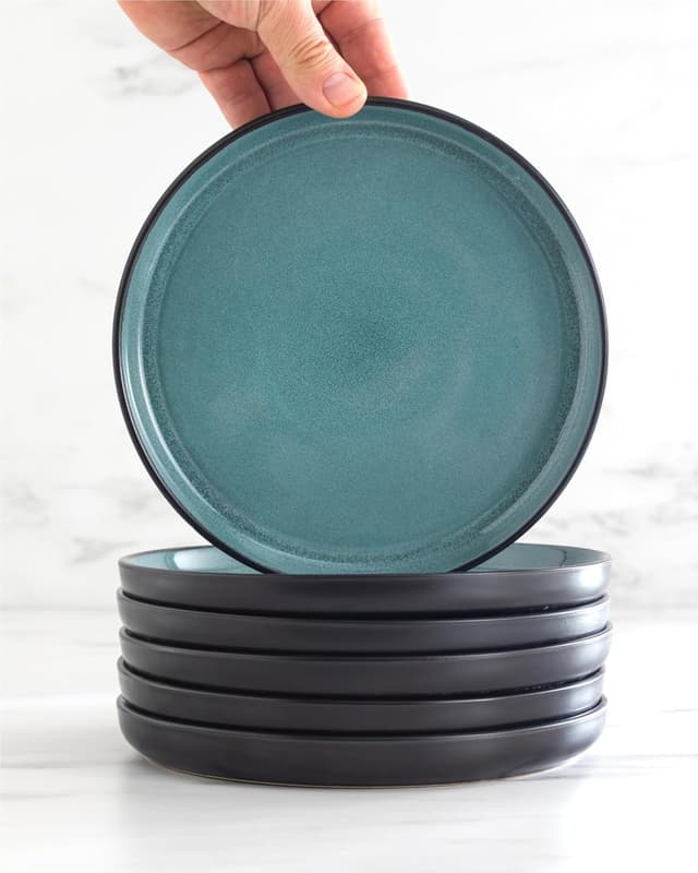 Thumbnail 6 de Steingut Suppenteller Ibiza 6er Set Petrol