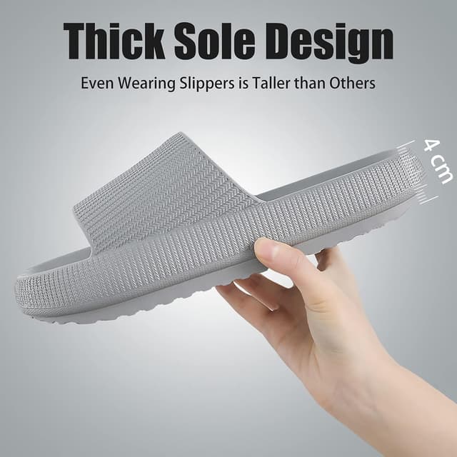 Detalle 2 de rosyclo Cloud Slippers, 1.6 in thick sole