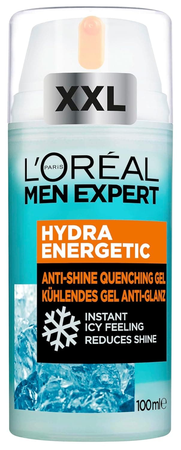 Detalle de L’Oréal Paris Men Expert XXL kühlendes Gesichtsgel Hydra Energy (Anti-Glanz) – 100 ml