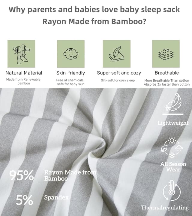 Detalle de Chilsuessy Baby Schlafsack 2,5 Tog 84 cm