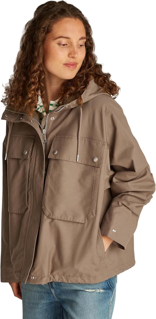 Thumbnail 6 de Tommy Hilfiger Damen Parka Cotton Nylon Short Kapuze