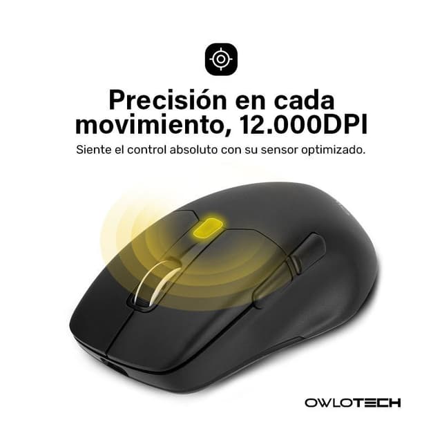Detalle de Owlotech M900 Ratón wireless negro 🖱