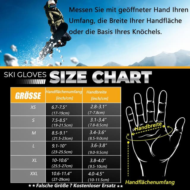 Thumbnail 4 de BIKINGMOREOK Winterhandschuhe 3M Thinsulate, wasserdicht, −30°C