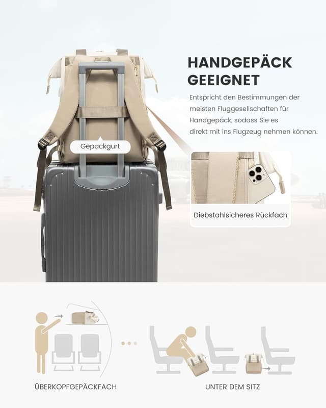 Thumbnail 6 de LOVEVOOK Rucksack Damen 15,6 Zoll