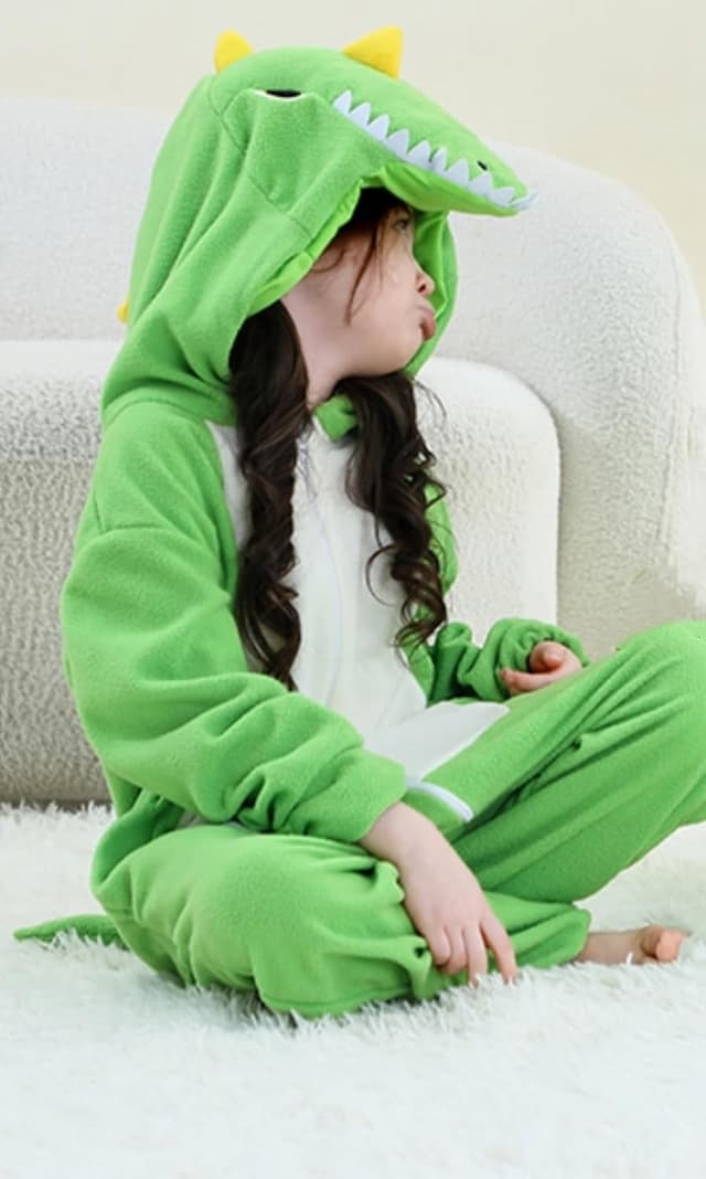 Thumbnail 3 de CarRivb Dino Onesie Hoodie Pyjamas Kinder