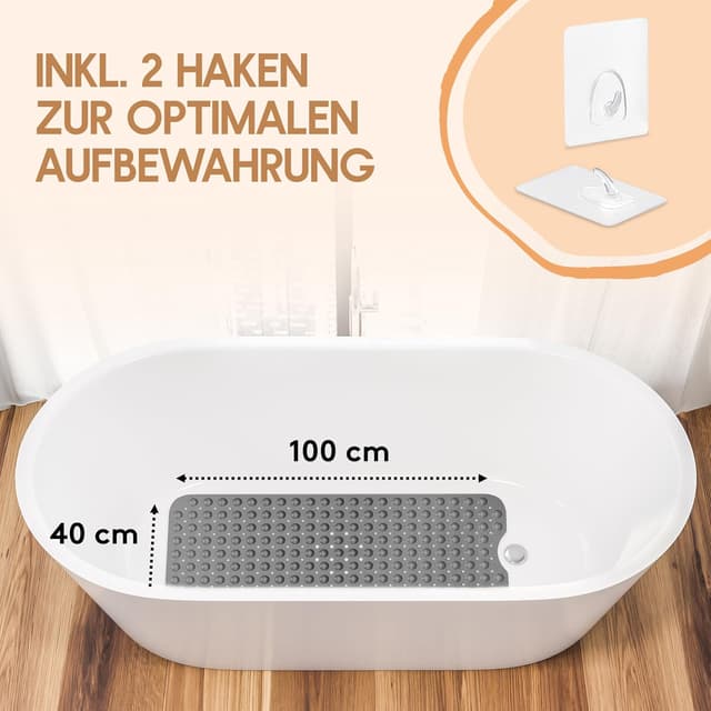 Thumbnail 1 de SilverRack Tapis de baignoire 100 x 40 cm