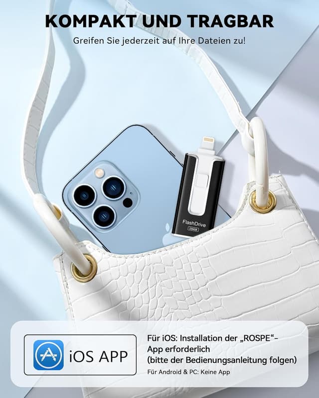 Thumbnail 6 de SUDEHO USB Stick 256 GB – iPhone/Android Speicherstick