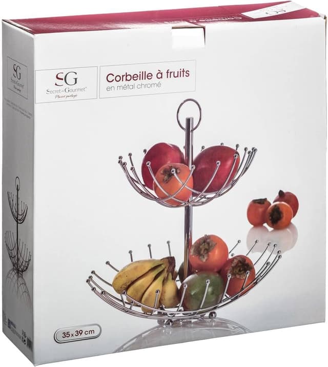 Thumbnail 2 de 5five Cesta Espiral de Metal 2 Pisos, 36cm