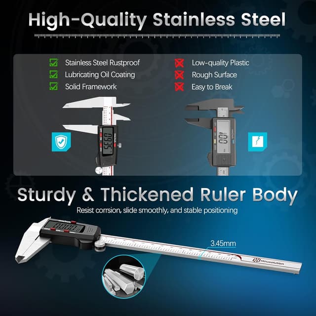 Thumbnail 5 de Housolution Digitaler Messschieber 8 Zoll â Messschieber đ
