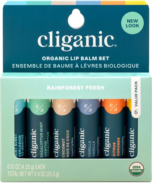 Imagen de Cliganic Organic Lip Balm Set 6-pack en OfertitasTOP