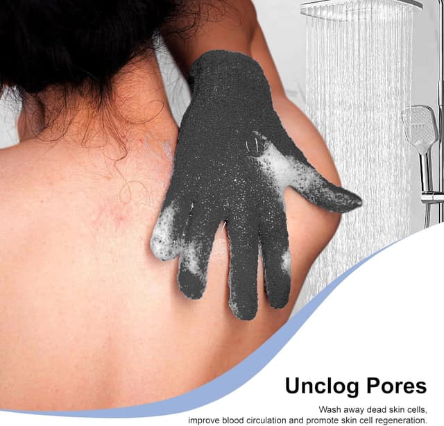 Detalle 2 de Gants de douche exfoliants Anei, lot 6