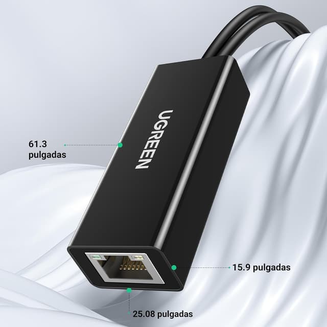 Thumbnail 5 de UGREEN Adaptador Micro USB a Ethernet RJ45 🌐 Con Cable 1M