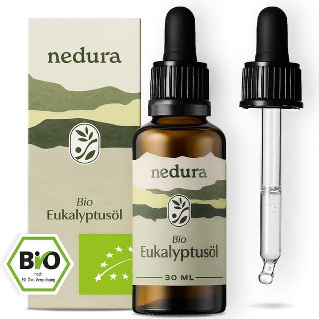 Detalle de nedura® BIO Eukalyptusöl – hochdosiertes ätherisches Eucalyptus Oil, 30 ml