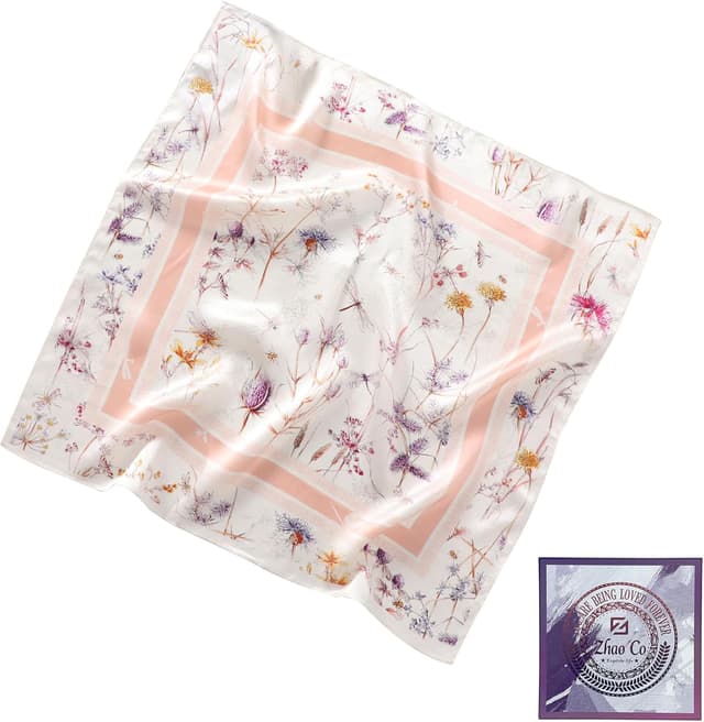 Imagen de Foulard en soie de mûrier 66 x 66 cm ⚖ en OfertitasTOP
